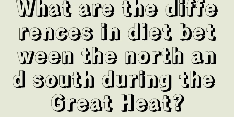 What are the differences in diet between the north and south during the Great Heat?