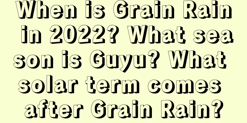 When is Grain Rain in 2022? What season is Guyu? What solar term comes after Grain Rain?