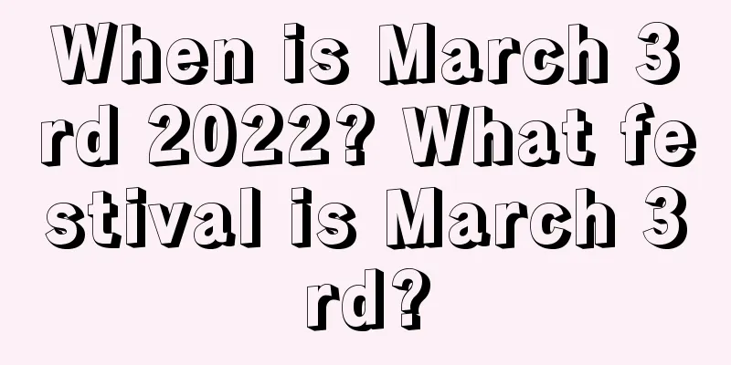 When is March 3rd 2022? What festival is March 3rd?