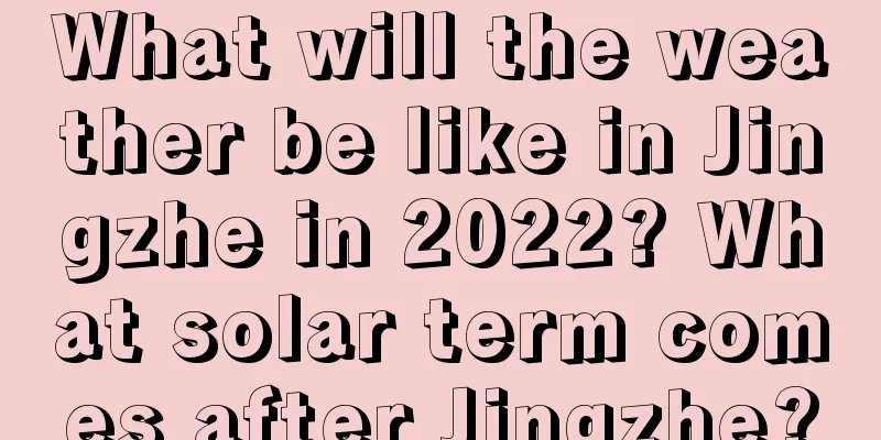 What will the weather be like in Jingzhe in 2022? What solar term comes after Jingzhe?