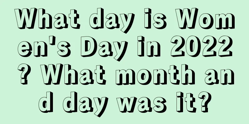 What day is Women's Day in 2022? What month and day was it?