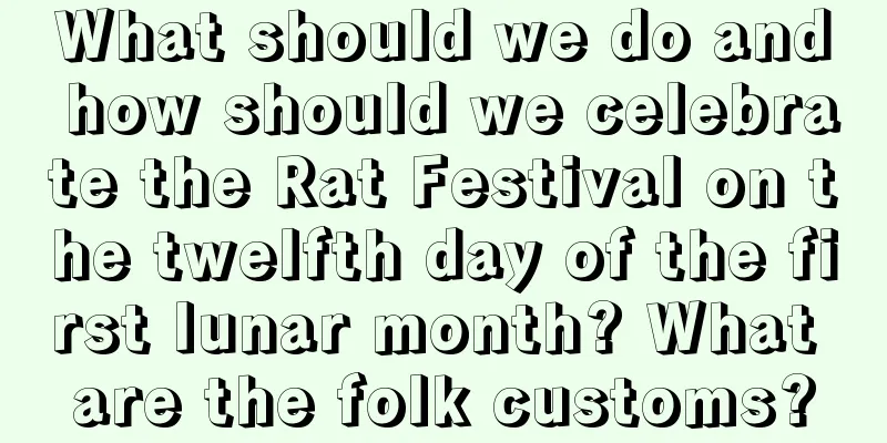 What should we do and how should we celebrate the Rat Festival on the twelfth day of the first lunar month? What are the folk customs?