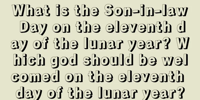 What is the Son-in-law Day on the eleventh day of the lunar year? Which god should be welcomed on the eleventh day of the lunar year?