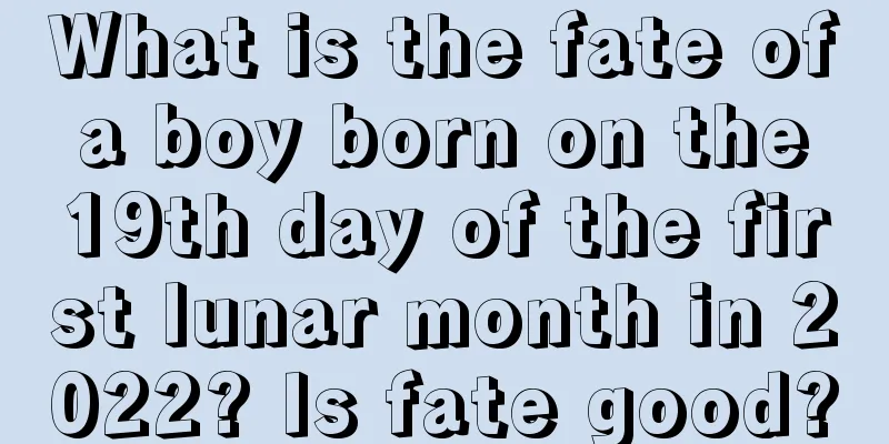 What is the fate of a boy born on the 19th day of the first lunar month in 2022? Is fate good?