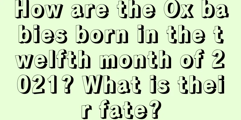 How are the Ox babies born in the twelfth month of 2021? What is their fate?