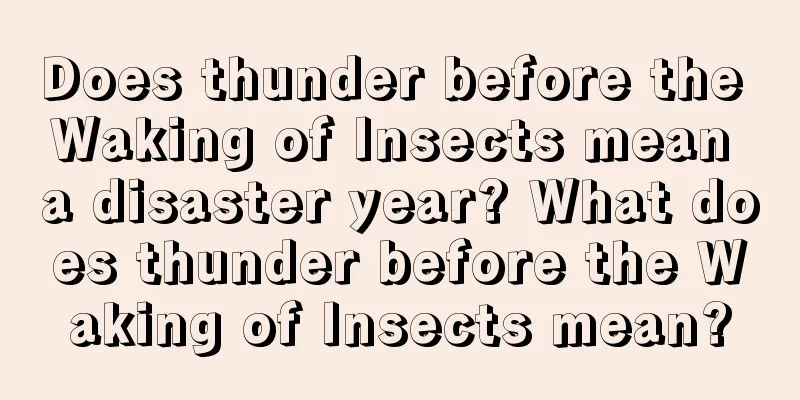 Does thunder before the Waking of Insects mean a disaster year? What does thunder before the Waking of Insects mean?