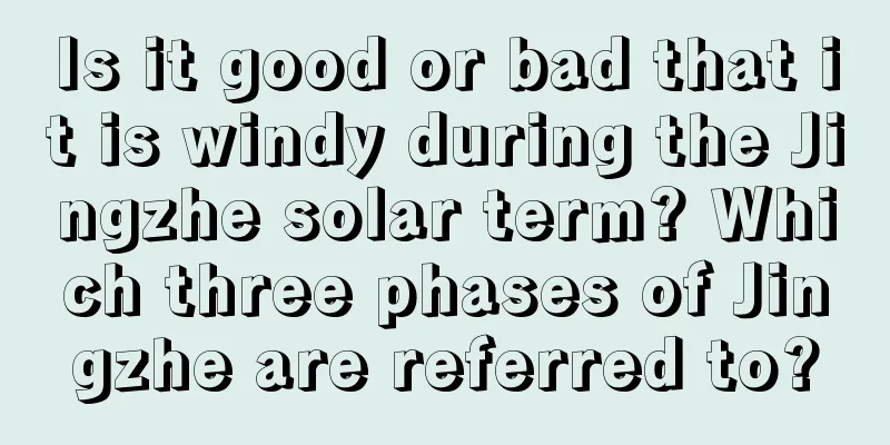Is it good or bad that it is windy during the Jingzhe solar term? Which three phases of Jingzhe are referred to?