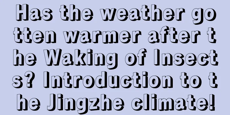 Has the weather gotten warmer after the Waking of Insects? Introduction to the Jingzhe climate!