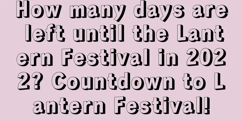 How many days are left until the Lantern Festival in 2022? Countdown to Lantern Festival!