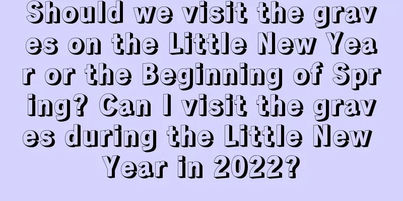 Should we visit the graves on the Little New Year or the Beginning of Spring? Can I visit the graves during the Little New Year in 2022?