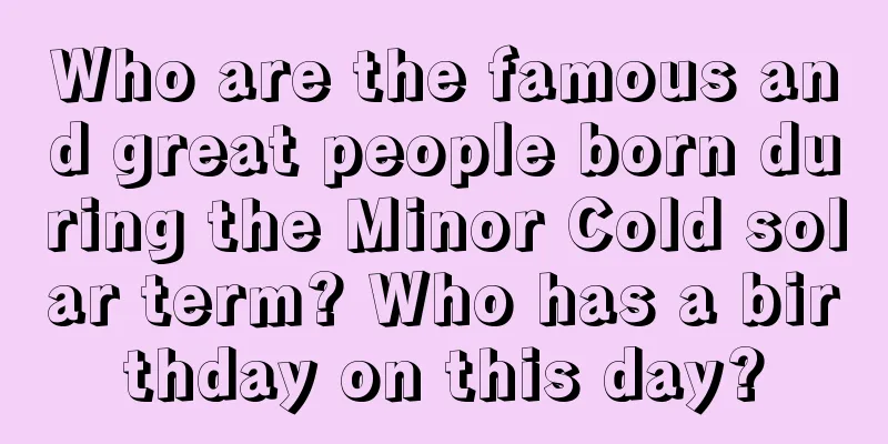 Who are the famous and great people born during the Minor Cold solar term? Who has a birthday on this day?