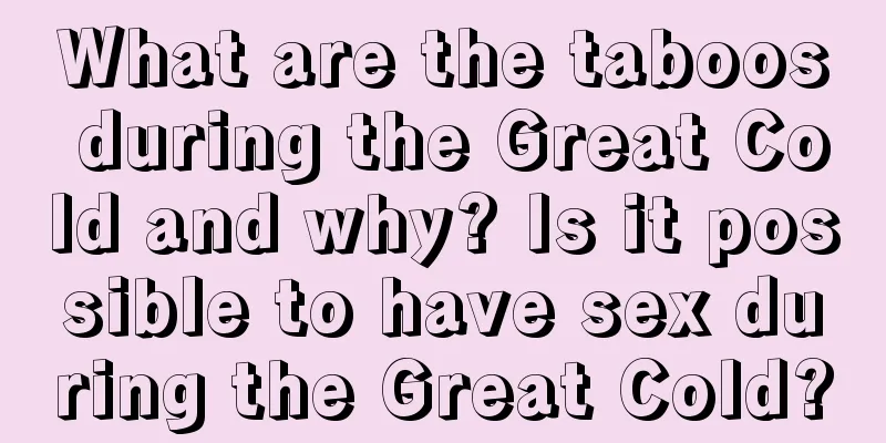 What are the taboos during the Great Cold and why? Is it possible to have sex during the Great Cold?