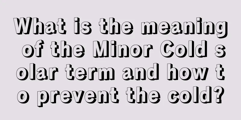 What is the meaning of the Minor Cold solar term and how to prevent the cold?