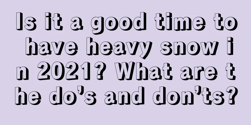 Is it a good time to have heavy snow in 2021? What are the do’s and don’ts?