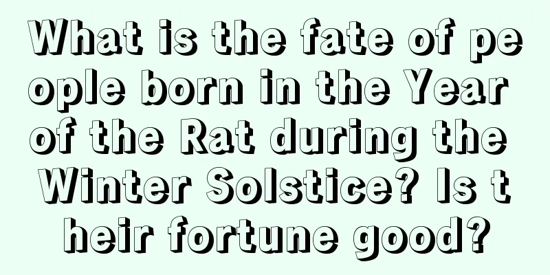 What is the fate of people born in the Year of the Rat during the Winter Solstice? Is their fortune good?