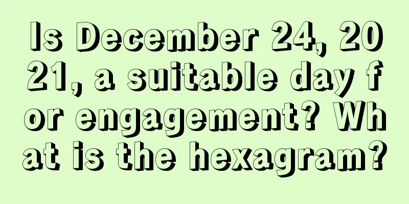 Is December 24, 2021, a suitable day for engagement? What is the hexagram?