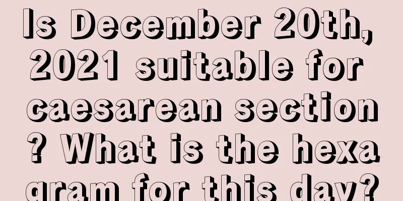 Is December 20th, 2021 suitable for caesarean section? What is the hexagram for this day?