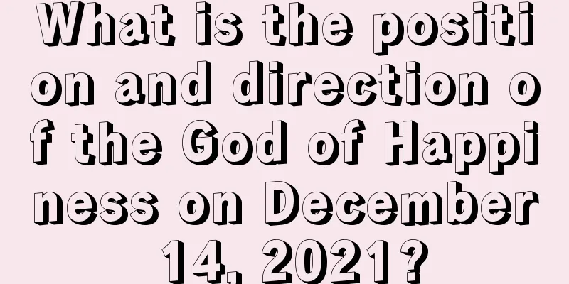 What is the position and direction of the God of Happiness on December 14, 2021?