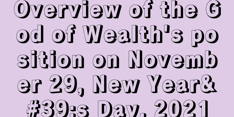 Overview of the God of Wealth's position on November 29, New Year's Day, 2021