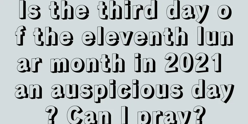 Is the third day of the eleventh lunar month in 2021 an auspicious day? Can I pray?