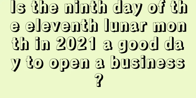 Is the ninth day of the eleventh lunar month in 2021 a good day to open a business?
