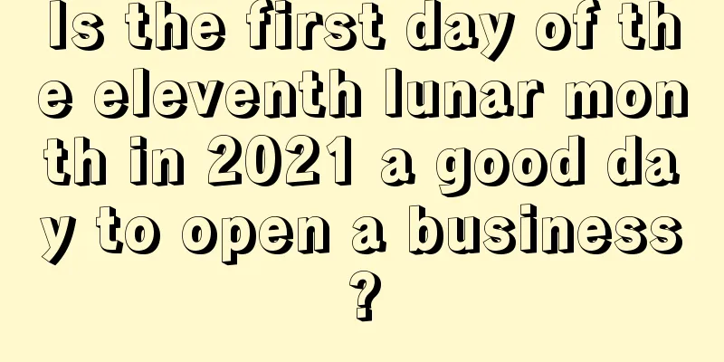 Is the first day of the eleventh lunar month in 2021 a good day to open a business?