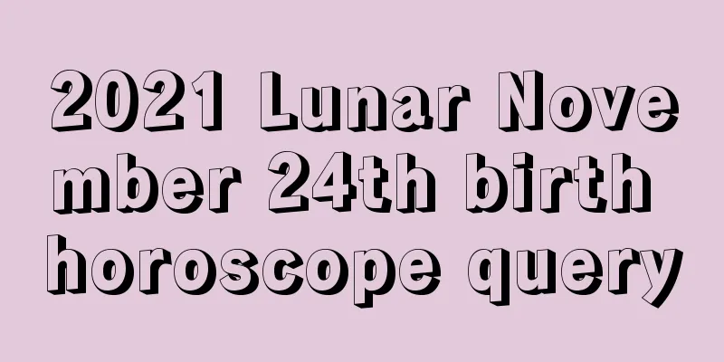 2021 Lunar November 24th birth horoscope query