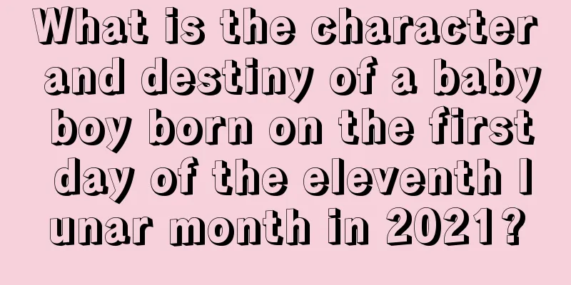 What is the character and destiny of a baby boy born on the first day of the eleventh lunar month in 2021?
