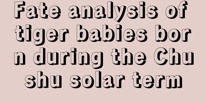 Fate analysis of tiger babies born during the Chushu solar term
