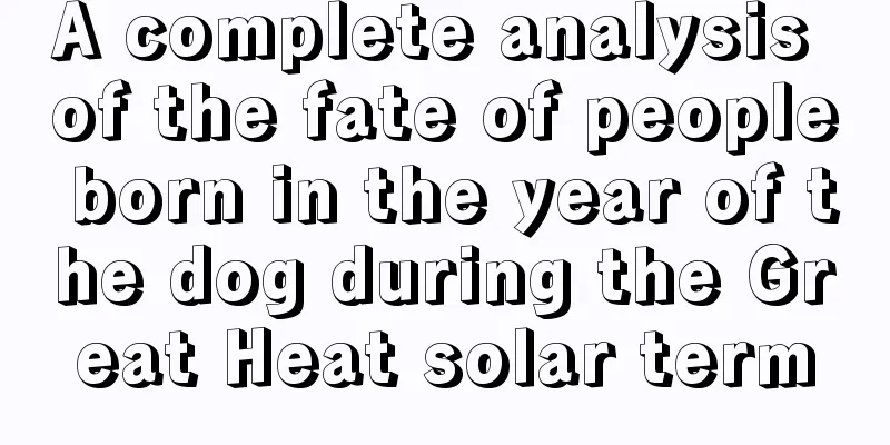 A complete analysis of the fate of people born in the year of the dog during the Great Heat solar term