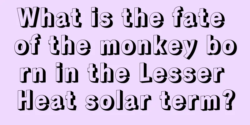 What is the fate of the monkey born in the Lesser Heat solar term?