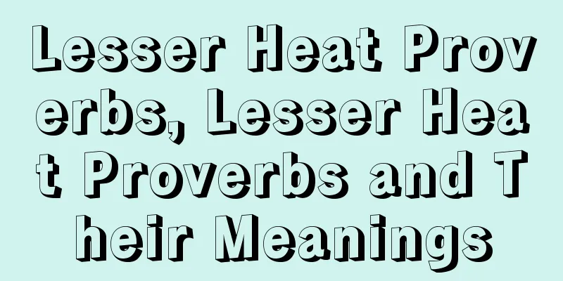 Lesser Heat Proverbs, Lesser Heat Proverbs and Their Meanings