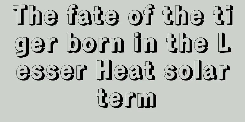 The fate of the tiger born in the Lesser Heat solar term