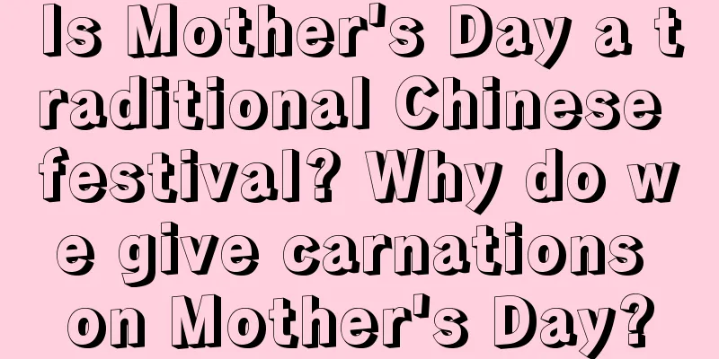 Is Mother's Day a traditional Chinese festival? Why do we give carnations on Mother's Day?