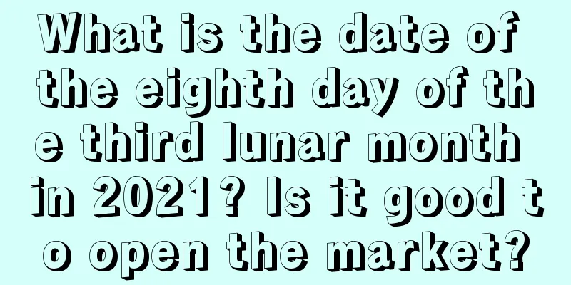 What is the date of the eighth day of the third lunar month in 2021? Is it good to open the market?