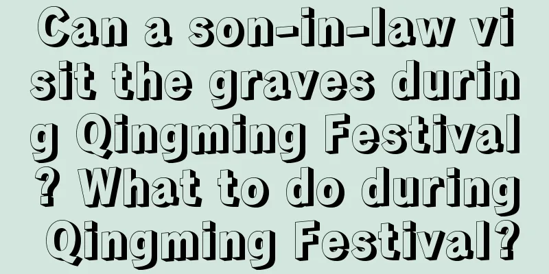 Can a son-in-law visit the graves during Qingming Festival? What to do during Qingming Festival?