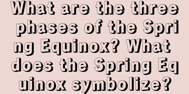 What are the three phases of the Spring Equinox? What does the Spring Equinox symbolize?