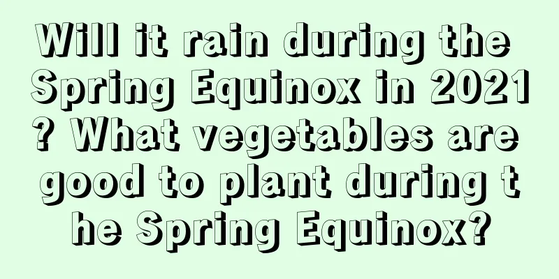 Will it rain during the Spring Equinox in 2021? What vegetables are good to plant during the Spring Equinox?