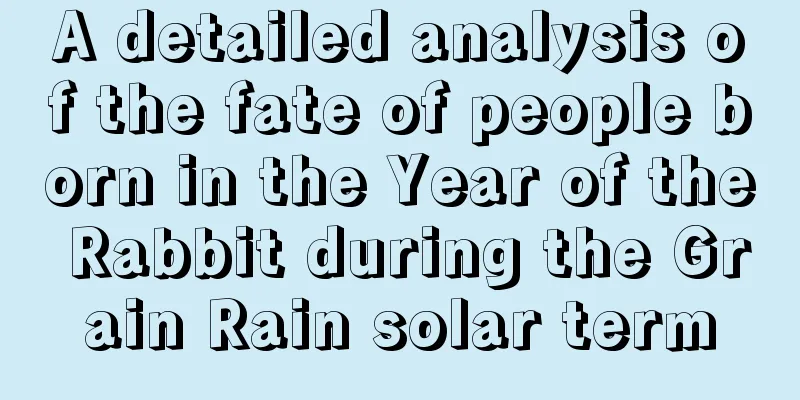 A detailed analysis of the fate of people born in the Year of the Rabbit during the Grain Rain solar term