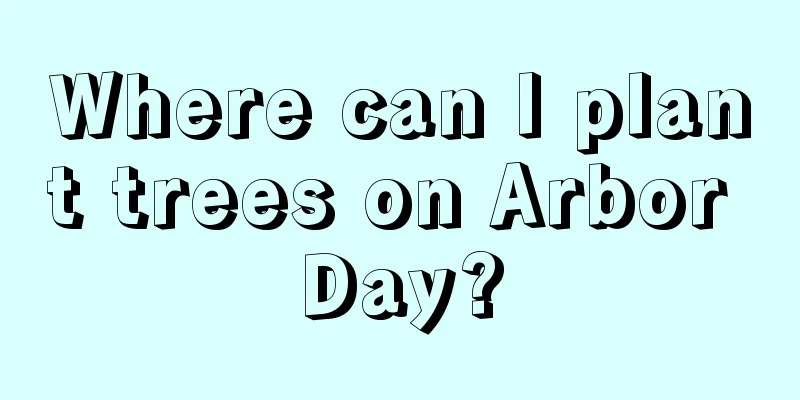 Where can I plant trees on Arbor Day?
