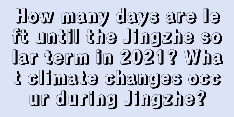 How many days are left until the Jingzhe solar term in 2021? What climate changes occur during Jingzhe?
