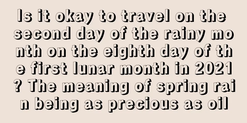 Is it okay to travel on the second day of the rainy month on the eighth day of the first lunar month in 2021? The meaning of spring rain being as precious as oil