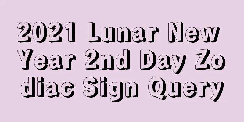 2021 Lunar New Year 2nd Day Zodiac Sign Query