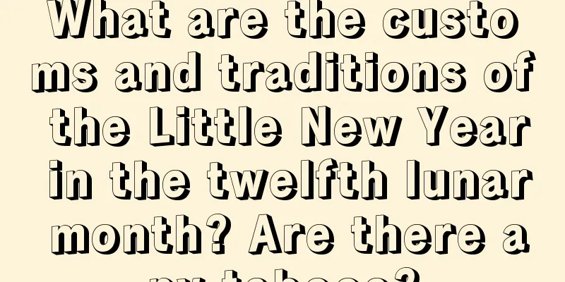 What are the customs and traditions of the Little New Year in the twelfth lunar month? Are there any taboos?