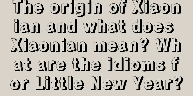 The origin of Xiaonian and what does Xiaonian mean? What are the idioms for Little New Year?