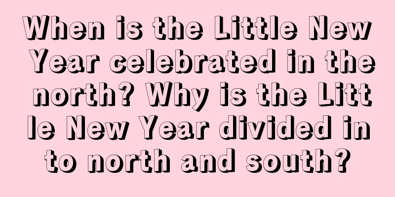 When is the Little New Year celebrated in the north? Why is the Little New Year divided into north and south?