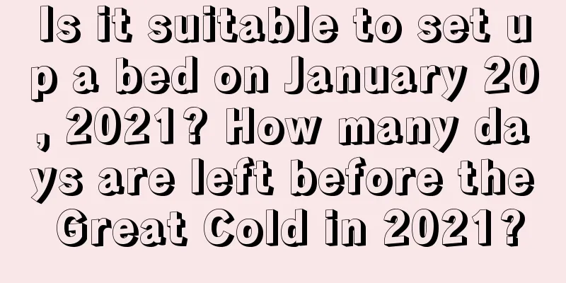 Is it suitable to set up a bed on January 20, 2021? How many days are left before the Great Cold in 2021?