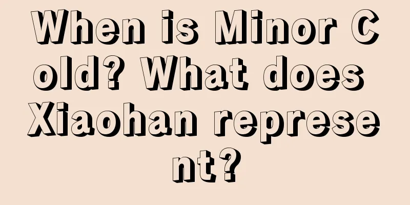When is Minor Cold? What does Xiaohan represent?