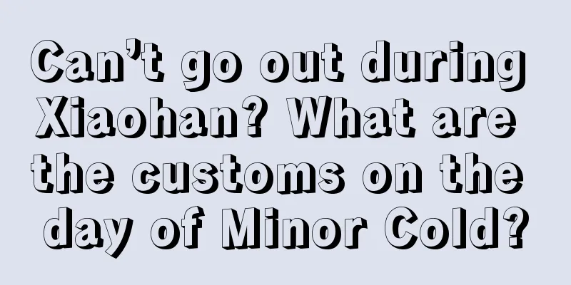 Can’t go out during Xiaohan? What are the customs on the day of Minor Cold?