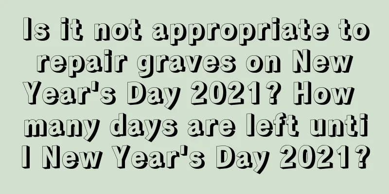 Is it not appropriate to repair graves on New Year's Day 2021? How many days are left until New Year's Day 2021?